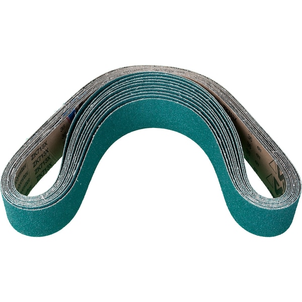 Pferd Coated Belt, Zirc, 2-1/2"x60", 36 Grit, 2-1/2" W, 60" L, Coated, Zirconia Alumina, 36 Grit 49828 - main